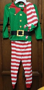 NWT H & M 3 pc ELF CHRISTMAS Pajamas Outfit Boy or Girl Child 2-4 yrs OR 4-6 yrs - Picture 1 of 3