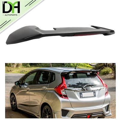 For 2014-2019 Honda Fit Hatchback ABS Plastic Roof Spoiler W/ LED Brake Light - Imagem 1 de 4
