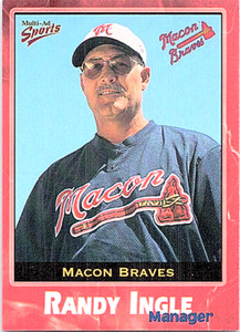 2001 Multi-Ad Macon Braves Minor League Baseball Randy Ingle