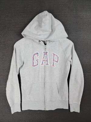 Gap Sudadera con Capucha Cremallera Para Mujer Sudadera Talla XS Logo Clásico Informal Floral Foto 1 de 4
