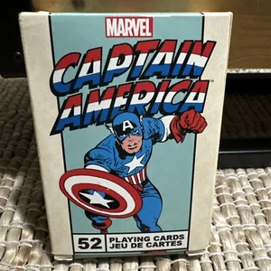 Marvel Playing Deck of Cards Captain America Man 522503 Comic Book Characters 52 - Picture 1 of 3