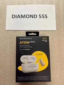 Audien ATOM PRO 2 Wireless Rechargeable OTC Hearing Aid Genuine Sealed | 8043 - Picture 1 of 2