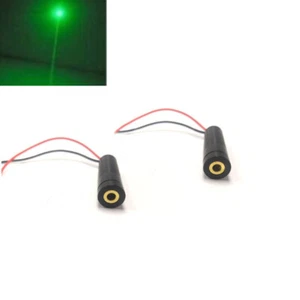2pc Focusable 515nm 520nm 30mw Dot Green Light Module 3-5V 12mmX40mm - Picture 1 of 6