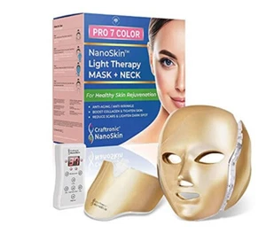 NanoSkin Pro 7 Color LED Light Therapy Beauty Device | Mask For Face & Neck Skin - Picture 1 of 2