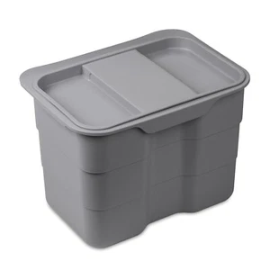 Biobin Bio-Abfallsammler grau 4,2 l Einhängesystem Multifunktionsbox Multibox - Bild 1 von 4