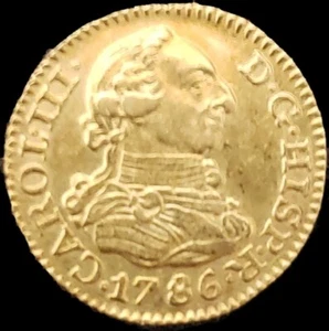 SPANIEN, Königreich. Carlos III. 1759-1788. AV Half Escudo 1786 M DV - Bild 1 von 2
