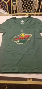 Zach Parise Minnesota Wild Women's NHL player  shirt by fanatics S - Picture 1 of 4