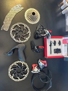 Sram Red AXS 2X E1 Groupset - New/Unridden - NO Crank / BB - Picture 1 of 13
