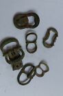 LOT OF 6 LATE MEDIEVAL BRITISH BRONZE BUCKLES 1400-1500 AD
