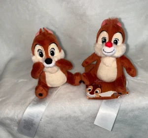 New Disney Parks Chip & Dale Chipmunks Set Of 2 Plush Shoulder Magnet #2 **READ - Picture 1 of 10