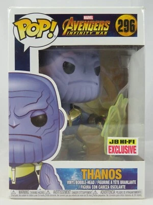 Marvel Funko Pop - Thanos - Avengers Infinity War - No. 296 - Free Protector - image 1 of 4
