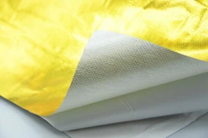 50cm x 50cm Gold Hitzeschutzmatte Isoliermatte reflektierend selbstklebend - NEU - Bild 1 von 6