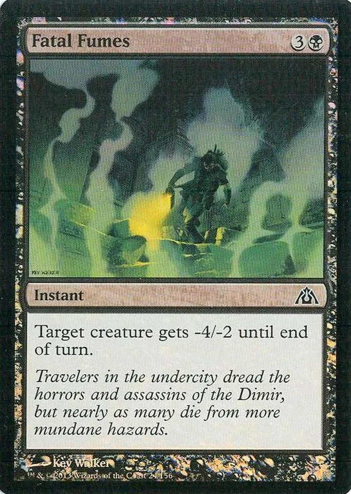 MTG - Dragon's Maze - Fatal Fumes - Foil - NM - Image 1 of 1