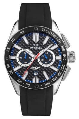 TW Steel Yamaha Factory Racing Chrono Steel Rubber Date Quartz Mens Watch GS1 - Image 1 of 4