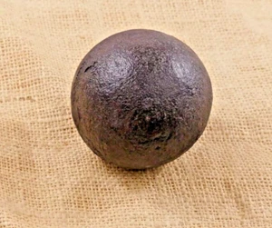 Bola de hierro fundido de 3" bola de cañón réplica artesanías cercas de hierro forjado sólida guerra civil - Imagen 1 de 6