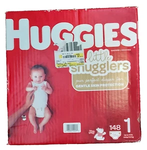 Huggies Little Snugglers Baby Diapers, Size 1 - 148 Count - Picture 1 of 3