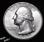 1932 Washington Quarter About Uncirculated