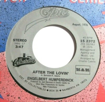 ENGELBERT HUMPERDINCK * 45 * After The Lovin' * 1976 * UNPLAYED MINT * RI - Image 1 of 2