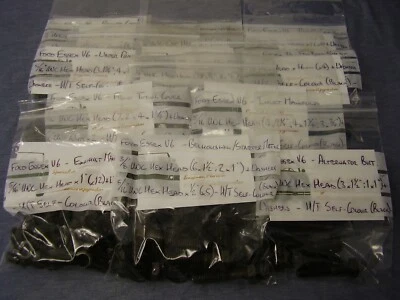 Ford Essex V6 H/T Self-Colour BLACK Full Engine HEX Bolt, Nut & Washer Kit - Image 1 of 4