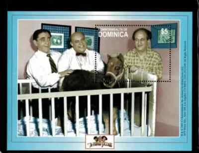 Hoja de estampillas de recuerdo de Dominica 2001, The 3 Stooges Scott# 2353 MNH gema filatélica Foto 1 de 2