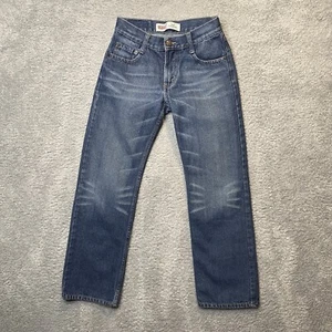 Levis 514 Jeans Boys Size 12 Straight Fit Regular 26x26 Medium Wash Blue Denim - Picture 1 of 13