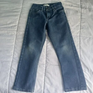 Boys Levi Slim Blue Denim Jeans Size 7X Adjustable - Picture 1 of 5