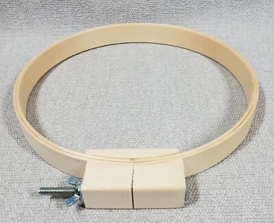 Hand EMBROIDERY QUILTING HOOP 10" x 1" WOOD Excellent Condition Used - Image 1 of 3