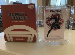 Loot Crate DX Exclusive Black Widow Standee NIB Black Outfit - Picture 1 of 1