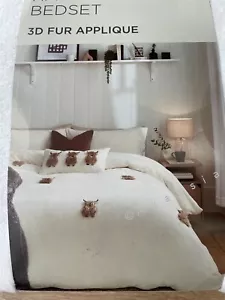 Next 3D Hamish The Highland Cow Fleece Duvet Cover and Pillowcase Single Set - Picture 1 of 7
