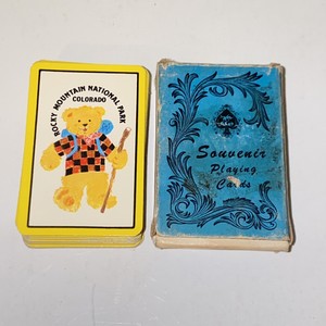 Vintage Colorado Rocky Mountain National Park Souvenir Miniature Playing Cards