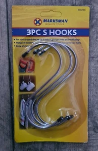 3 Piece 125mm (5") "S" Hooks - Marksman - New & Unopened - Picture 1 of 2