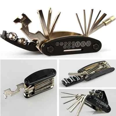 Motorcycle Repair Tool Allen Key Multi Flip Hex Wrench Screwdriver - Image 1 of 4