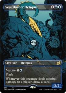 Tarjeta Magic Gathering Sea-Dasher Octopus Showcase casi nueva #286 Ikoria IKO Magic Gathering - Imagen 1 de 3