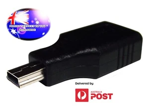 From OZ Quality 1PC USB 2.0 Female to USB Mini B Male 5-Pin Adapter Connector FP - Picture 1 of 5