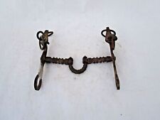 Vintage Old Collectible Hand Carved Iron Beautiful Unique Horse Bridle Bit P8