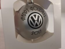 Volkswagen Silver Ball 2017 "HAPPY HOLIDAYS" New in Box Christmas Ornament