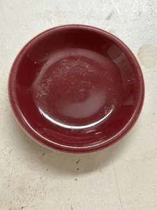 Schöner alter antiker dicker und klobiger weinroter Butterstein unmarkiert - Bild 1 von 2