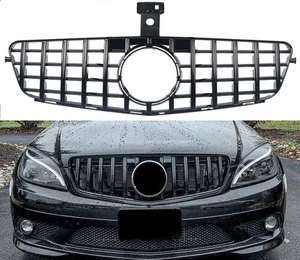 For 2008-2014 Mercedes Benz W204 C-Class C180 C200 C300 GTR Front Upper Grille - Picture 1 of 11