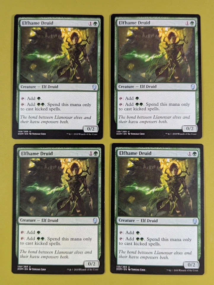 Elfhame Druid x4 Dominaria 4x Playset Magic the Gathering MTG - Image 1 of 1