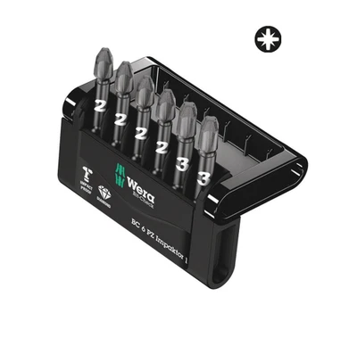 WERA 05057692001 Bit-Check 6 PZ Impaktor 1, 6 peças - Imagem 1 de 4