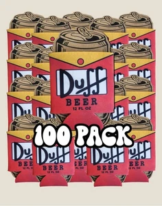 Bulk Duff Bier 100er Set - 12 Unzen Dosenkühler Lustig Neuheit Wiederverkauf Großhandel Geschenk - Bild 1 von 1