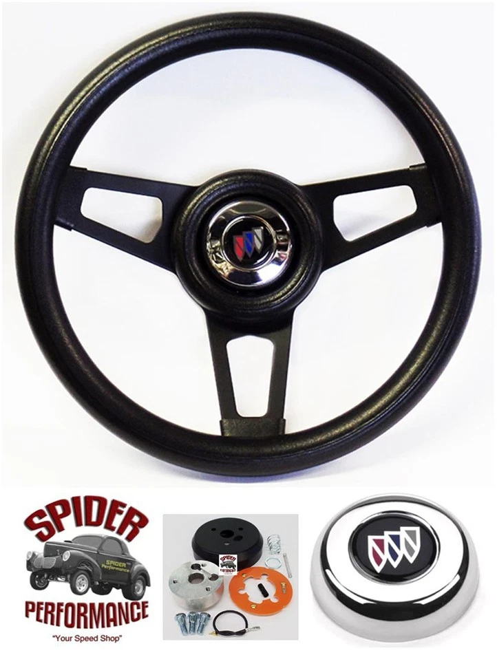 Volante Buick 1969-1989 13 3/4" radio negro Foto 1 de 4