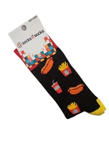 Socks N Socks Fast Food Neuheit Socken Gr. Large neu mit Etikett Herren  - Bild 1 von 2
