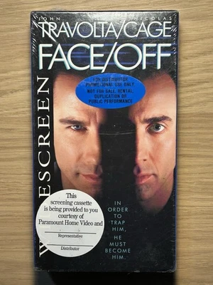 Rare SEALED Promotional Face/Off VHS Promo Copy Travolta Cage 1998 Paramount - Image 1 of 4