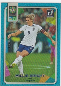 2023 Donruss FIFA Women’s World Cup SHORT PRINT Blue #208 MILLIE BRIGHT #78/99 - Picture 1 of 2