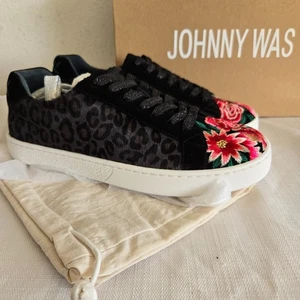 Johnny Was Damen-Sneaker schwarz Leopard Blumen bestickt 7,5 NEU $ 268 JWS6022 - Bild 1 von 16