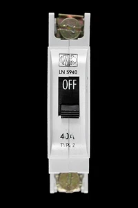 MK 40 AMP TYPE 2 M6 MCB CIRCUIT BREAKER LN 5940 - Picture 1 of 6