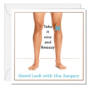 Knee Replacement Surgery Card Congratulations New Knee Operation Fast Recovery - Picture 1 of 10