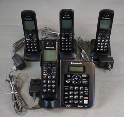 Panasonic KX-TG6641 Cordless Phone Set of 4 Handsets System Includes Bases - Image 1 of 3