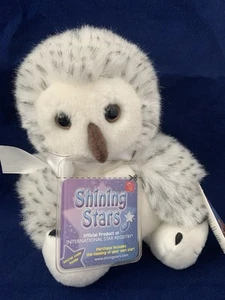 Russ Berrie Shining Stars 8" Snowy Owl Plush Stuffed Animal Toy New Unused Code - Picture 1 of 3